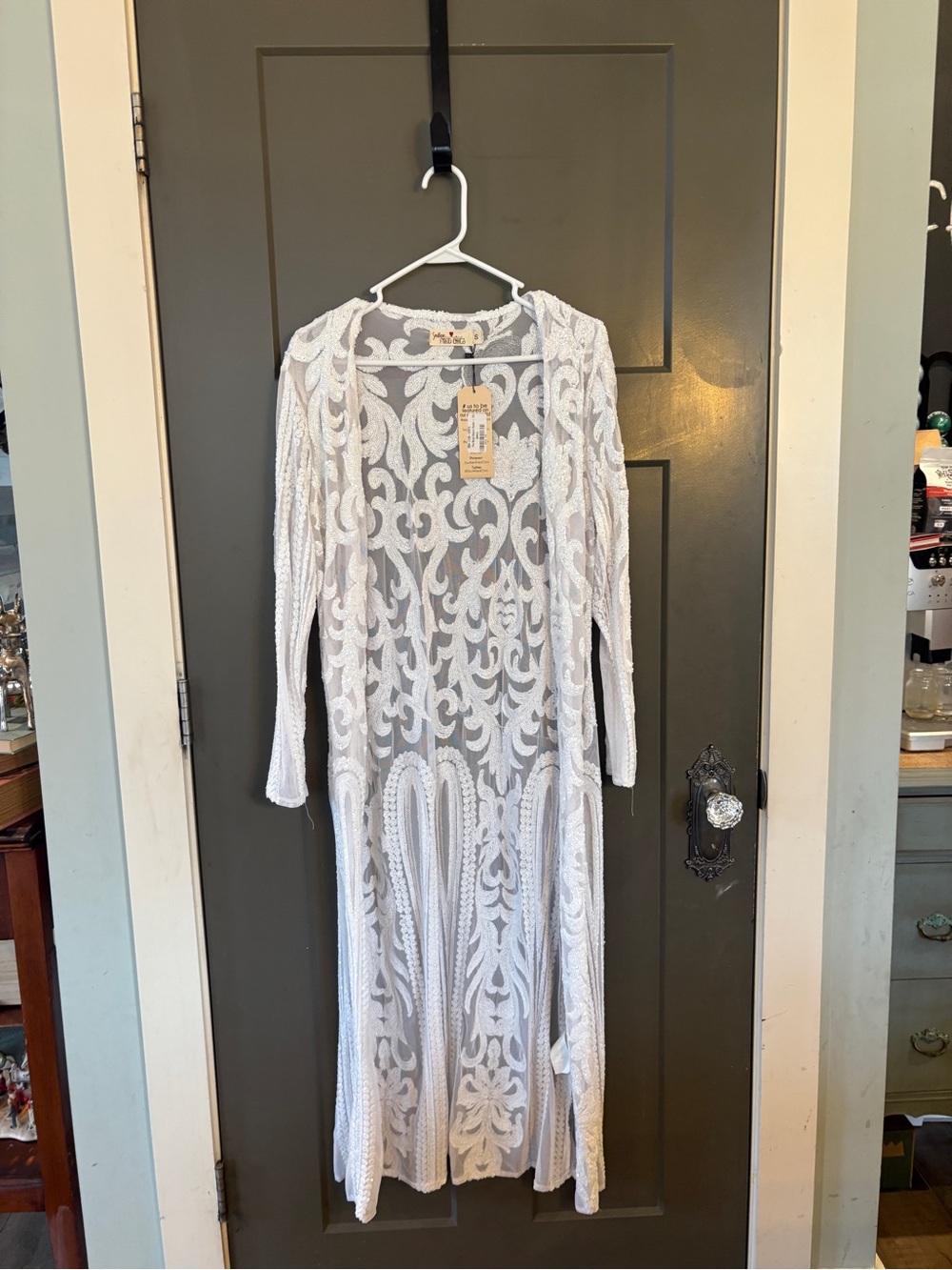 🤍 Southern Fried Chics Royal Sequin Duster